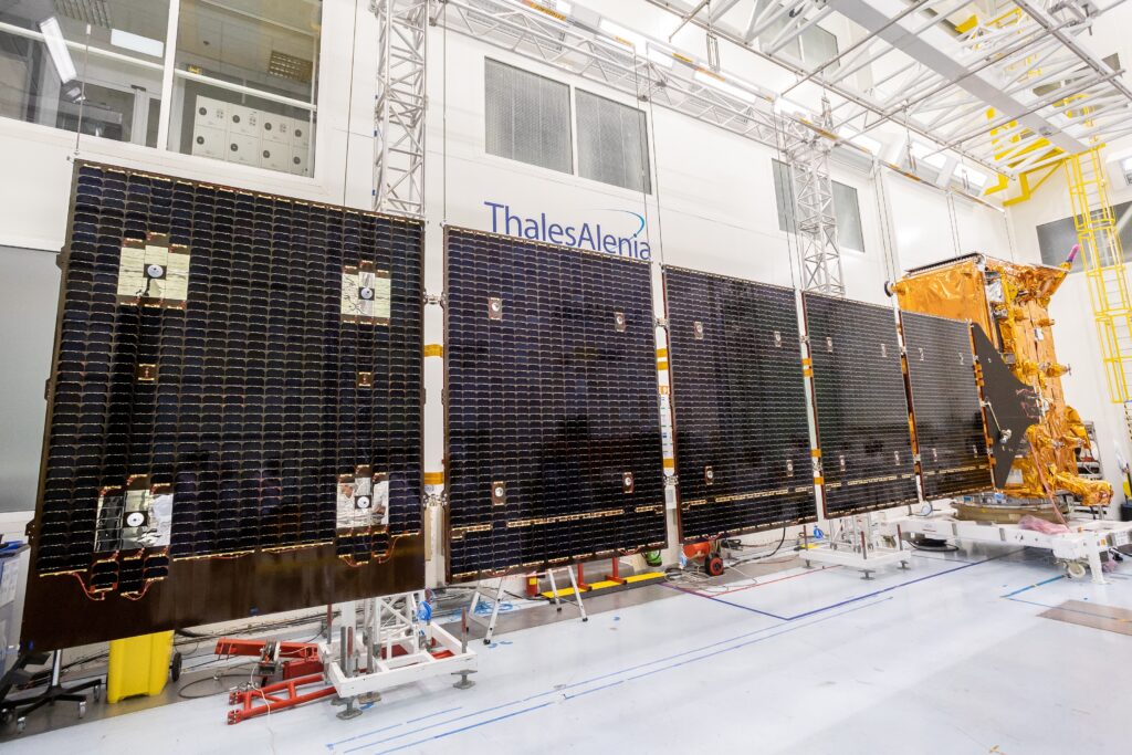 sentinel 1c solar array deployment thalesaleniaspace imagin