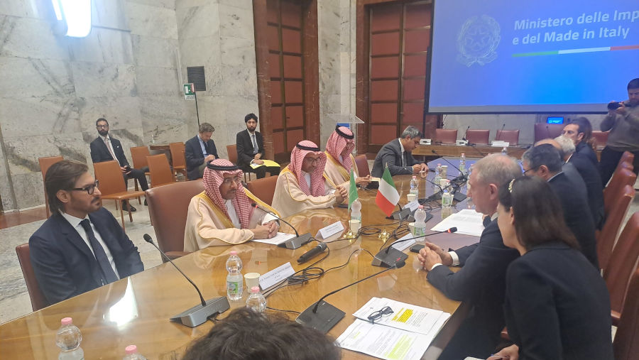 Urso incontra il ministro saudita dell’Industria Alkhorayef