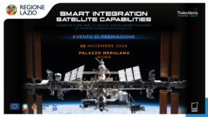 Premiazione dei vincitori di “Smart Integration Satellite Capability”, la Open Innovation Challenge lanciata da Lazio Innova insieme a Thales Alenia Space Italia